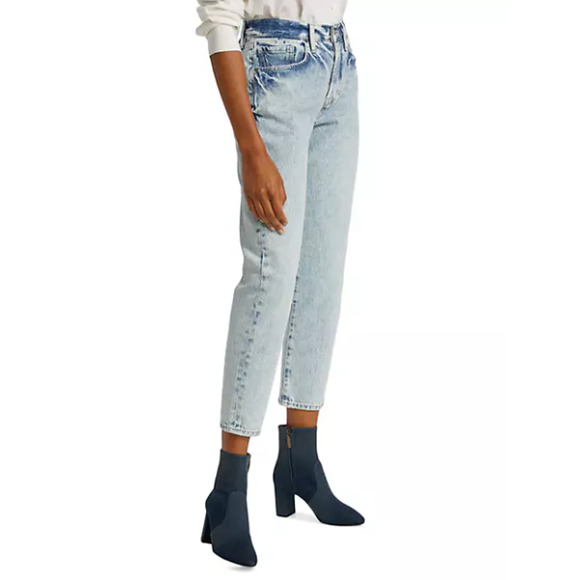 NEW Frame Le Original High Rise Straight Fit Jean Ankle Richlake Women's Size 27 - Picture 5 of 12